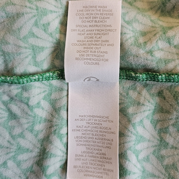 Boden Green A-Line Midi Stretch Dress Short Sleeve Crew Neck With Pockets - Picture 15 of 16